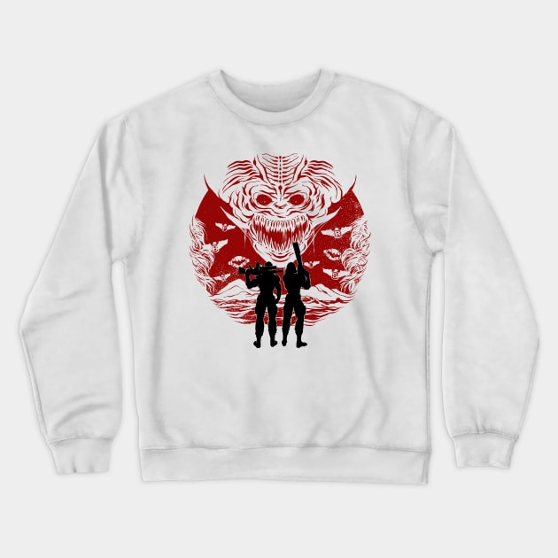 On the Way to Destroy Evil Crewneck Sweatshirt by manoystee